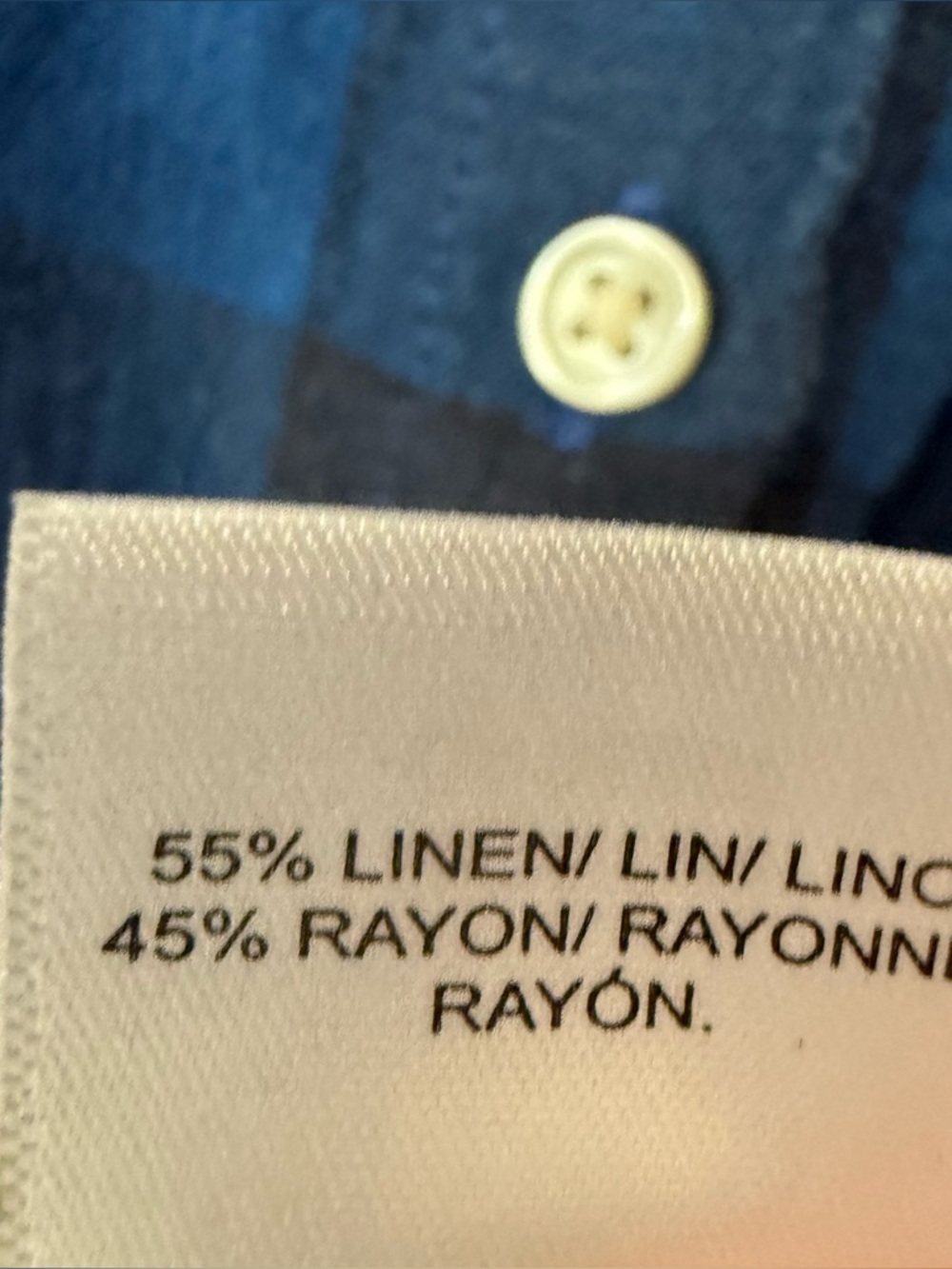 ❇️Lucky Brand Blue and Black Buffalo Check Short Sleeve Button-Down 2 for $22❇️ - Picture 3 of 4